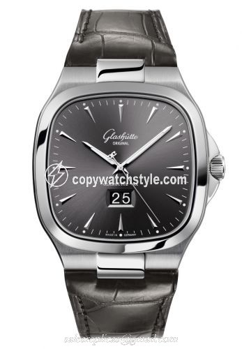 Glashutte Original Seventies Panorama Date Ruthenium/ Alligator / Folding 2-39-47-12-12-04 Glashutte Original Seventies Panorama Date Ruthenium/ Alligator / Folding 2-39-47-12-12-04