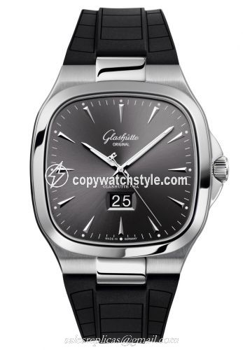 Glashutte Original Seventies Panorama Date Ruthenium / Rubber / Folding 2-39-47-12-12-53 Glashutte Original Seventies Panorama Date Ruthenium / Rubber / Folding 2-39-47-12-12-53