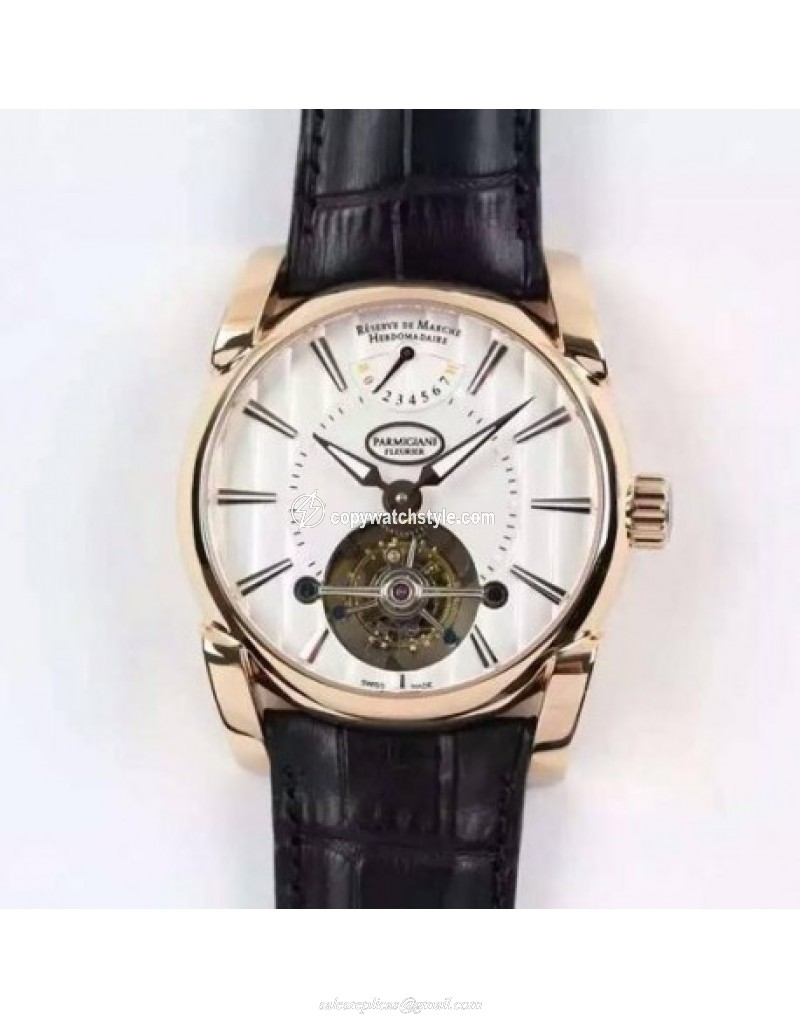 Parmigiani Fleurier Tonda Tourbillon Rose Gold White Parmigiani Fleurier Tonda Tourbillon Rose Gold White