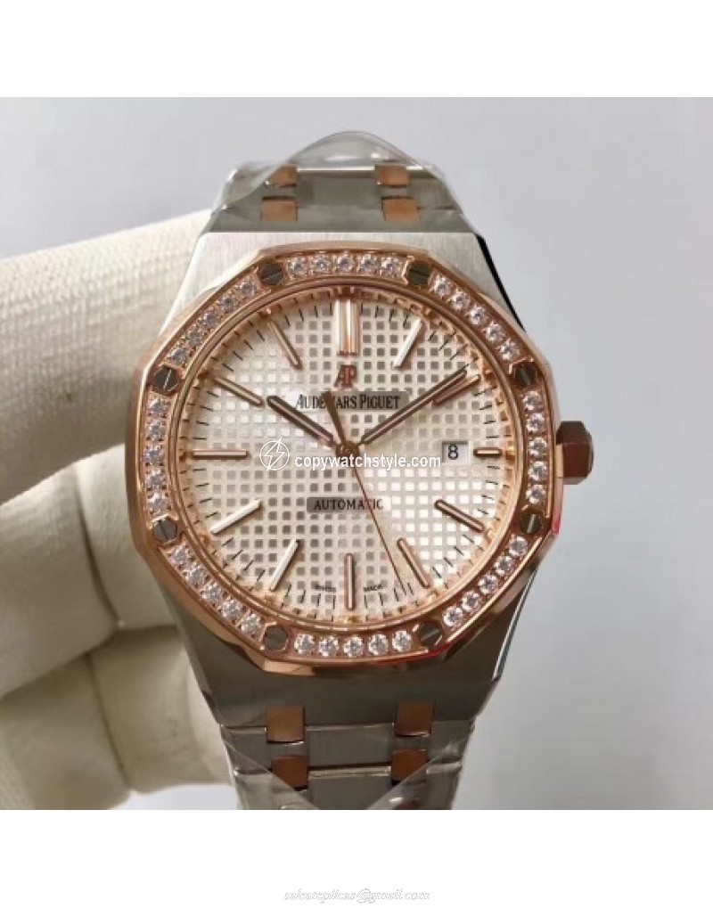 Audemars Piguet Royal Oak 15400 JF Stainless Steel & Diamonds Silver Audemars Piguet Royal Oak 15400 JF Stainless Steel & Diamonds Silver