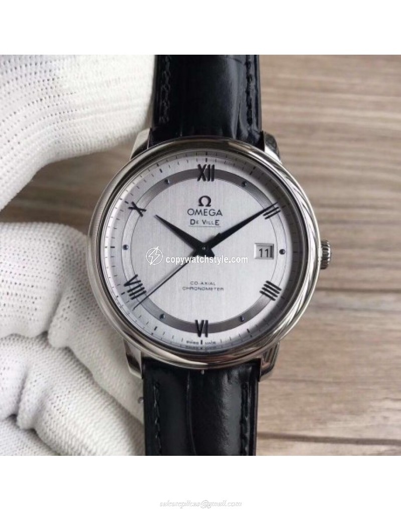 Omega De Ville Prestige Co-Axial 39.5MM 424.13.40.20.02.003 GP V2 Stainless Steel Silver 