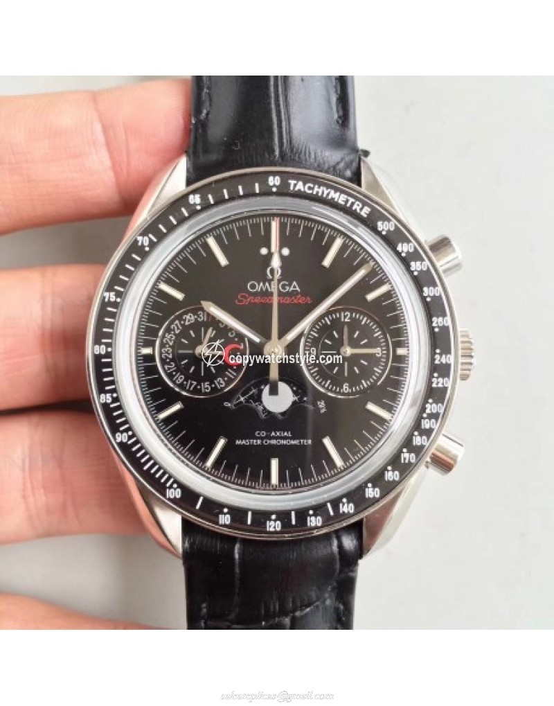 Omega Speedmaster Moonwatch Moonphase Chronograph 304.33.44.52.01.001 BF Stainless Steel Black Omega Speedmaster Moonwatch Moonphase Chronograph 304.33.44.52.01.001 BF Stainless Steel Black