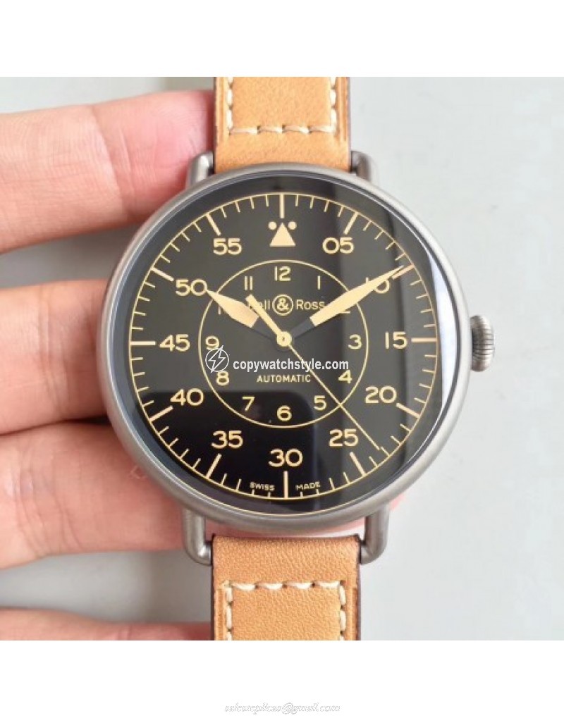 Bell & Ross Vintage Heritage BRWW192-HER/SCA BR Stainless Steel Black Bell & Ross Vintage Heritage BRWW192-HER/SCA BR Stainless Steel Black