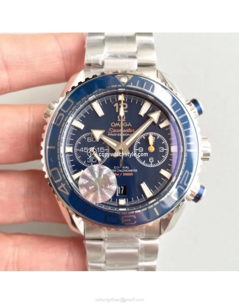 Omega Seamaster Planet Ocean 600M Chronograph 215.30.46.51.03.001 OM V2 Stainless Steel Blue Omega Seamaster Planet Ocean 600M Chronograph 215.30.46.51.03.001 OM V2 Stainless Steel Blue