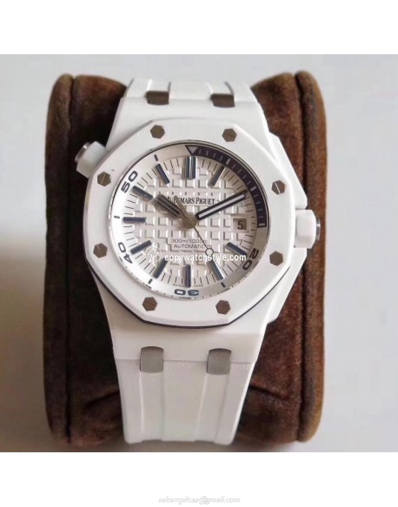 Audemars Piguet Royal Oak Offshore Diver 15707 JF V2 White Ceramic White Audemars Piguet Royal Oak Offshore Diver 15707 JF V2 White Ceramic White