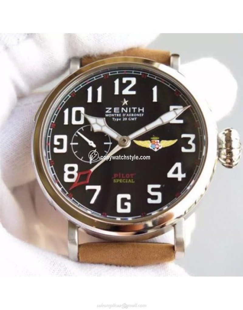 Zenith Pilot Type 20 GMT RG/LE 45mm Best Edition Black Zenith Pilot Type 20 GMT RG/LE 45mm Best Edition Black