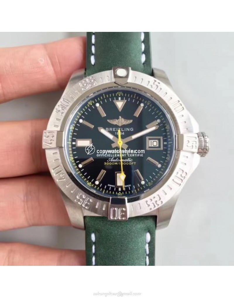 Breitling Avenger II Seawolf A1733110/BC30/435X/A20BASA.1 Noob Stainless Steel Black 