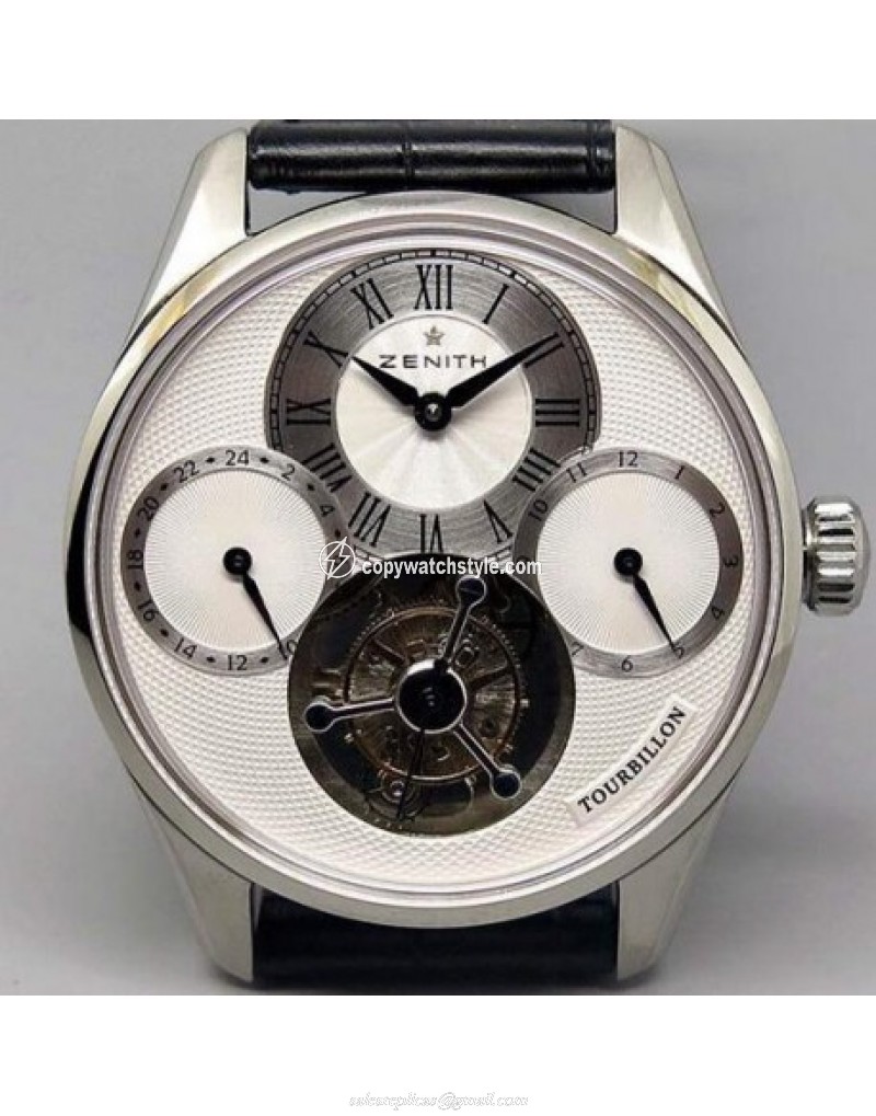 Zenith EP Calender Tourbillon SS/LE White Swiss Tourbillon
