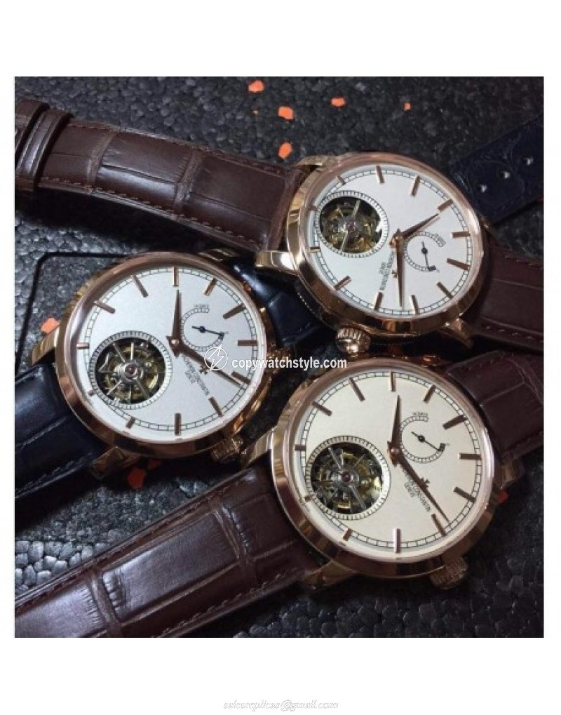 Vacheron Constantin Patrimony Tourbillon Rose Gold White Vacheron Constantin Patrimony Tourbillon Rose Gold White