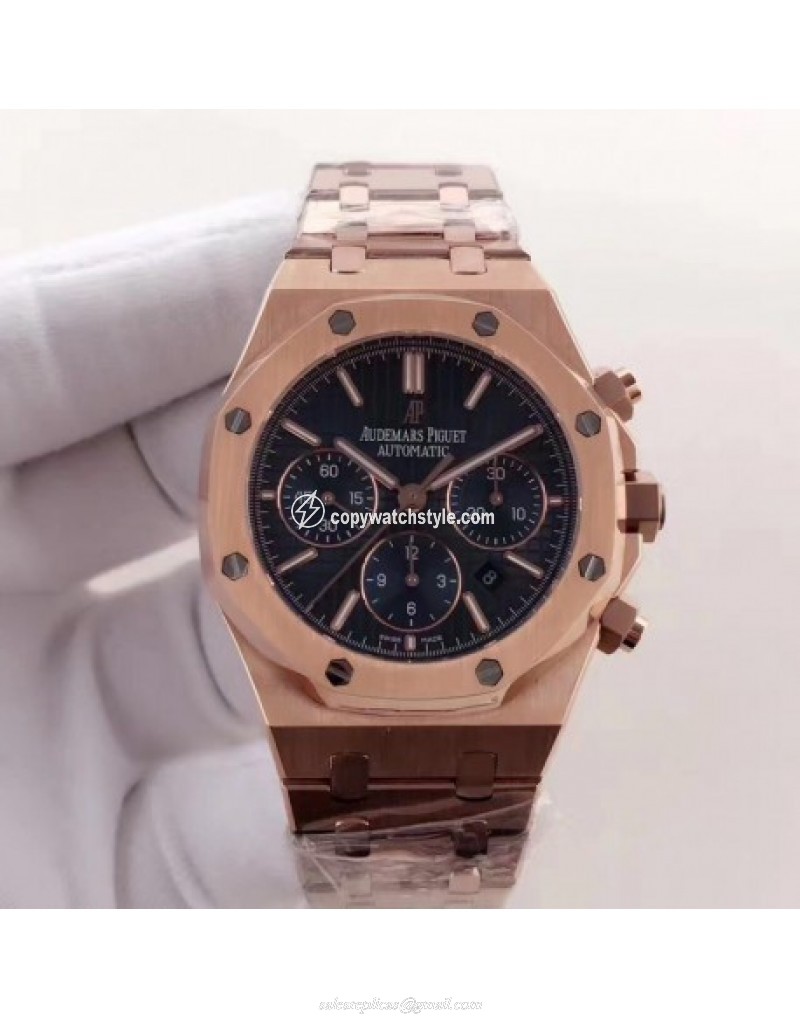 Audemars Piguet Royal Oak Chronograph 26331 JH Rose Gold Blue Audemars Piguet Royal Oak Chronograph 26331 JH Rose Gold Blue