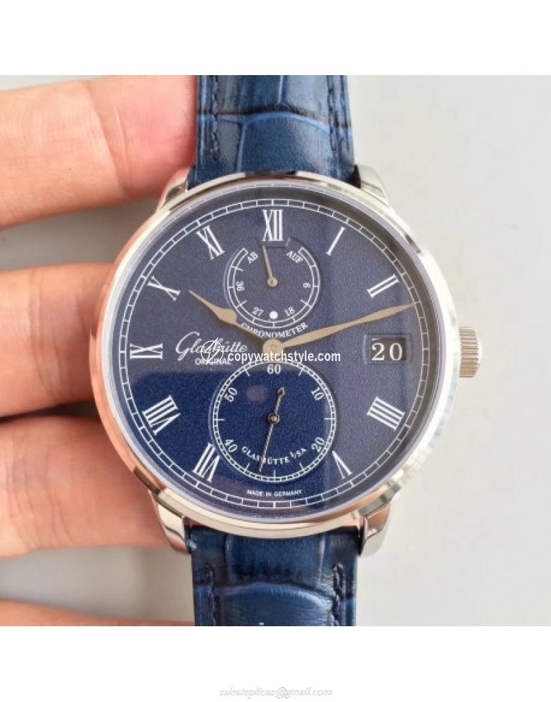 Glashutte Original Senator Chronometer 1-58-01-05-34-30 Noob Stainless Steel Blue Glashutte Original Senator Chronometer 1-58-01-05-34-30 Noob Stainless Steel Blue