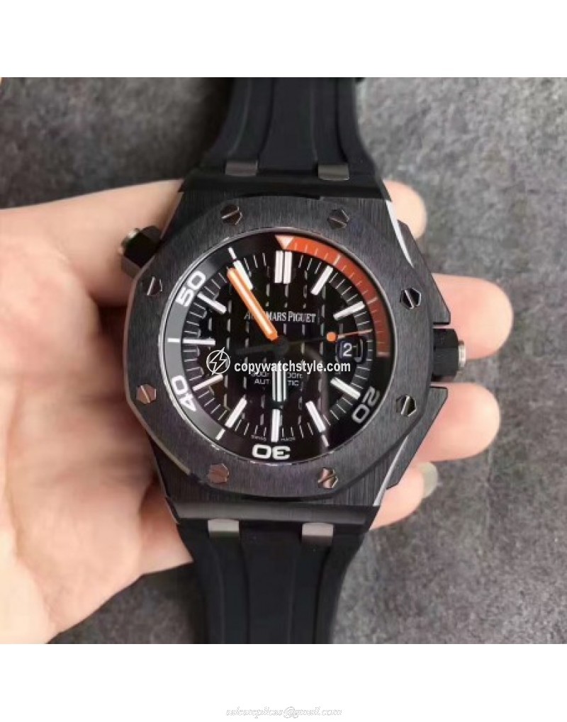 Audemars Piguet Royal Oak Offshore Diver 15707CE.OO.A002CA.01 Noob Black Ceramic Black & Orange Audemars Piguet Royal Oak Offshore Diver 15707CE.OO.A002CA.01 Noob Black Ceramic Black & Orange