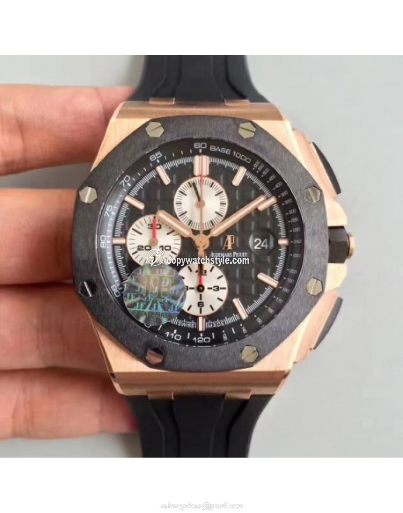 Audemars Piguet Royal Oak Offshore 26401RO.OO.A002CA.01 JF V2 Rose Gold Black 