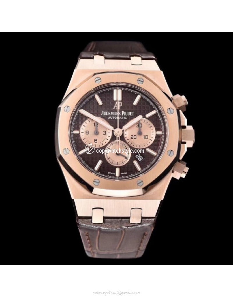 Audemars Piguet Royal Oak Chronograph 26331 OM Rose Gold Chocolate Audemars Piguet Royal Oak Chronograph 26331 OM Rose Gold Chocolate