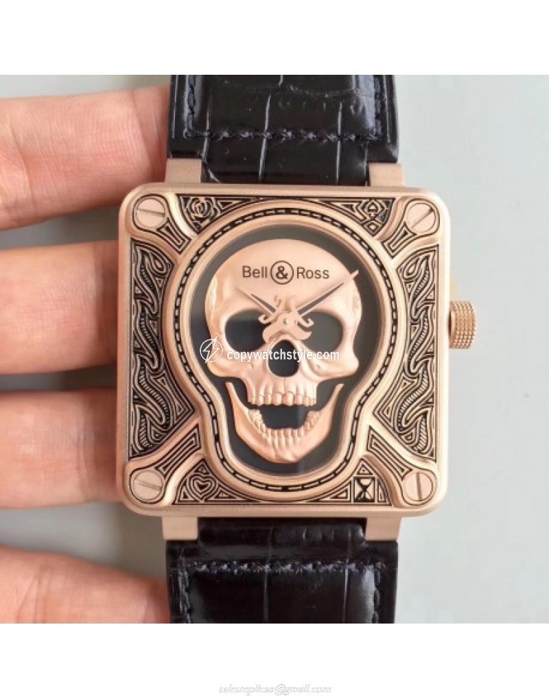 Bell & Ross BR 01 Skull Bronze Noob Bronze Black Bell & Ross BR 01 Skull Bronze Noob Bronze Black
