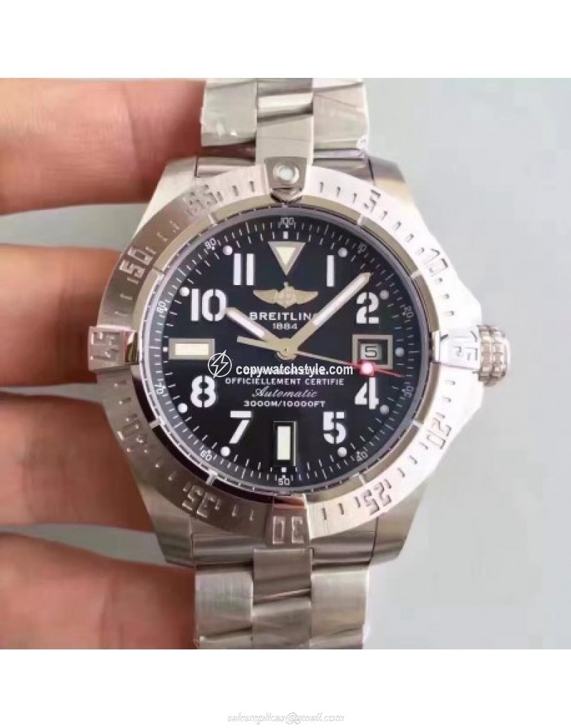 Breitling Avenger II Seawolf A1733110/BC31/169A Noob Stainless Steel Black Breitling Avenger II Seawolf A1733110/BC31/169A Noob Stainless Steel Black