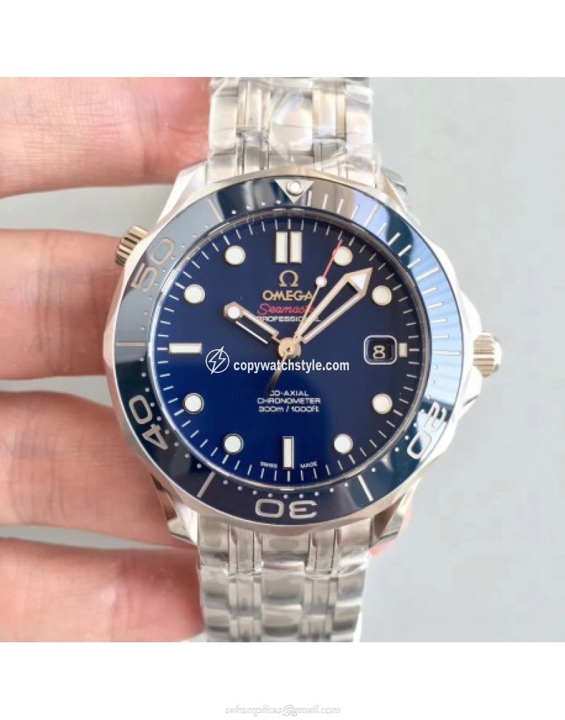 Omega Seamaster Diver 300M 212.30.41.20.03.001 JH Stainless Steel Blue Omega Seamaster Diver 300M 212.30.41.20.03.001 JH Stainless Steel Blue