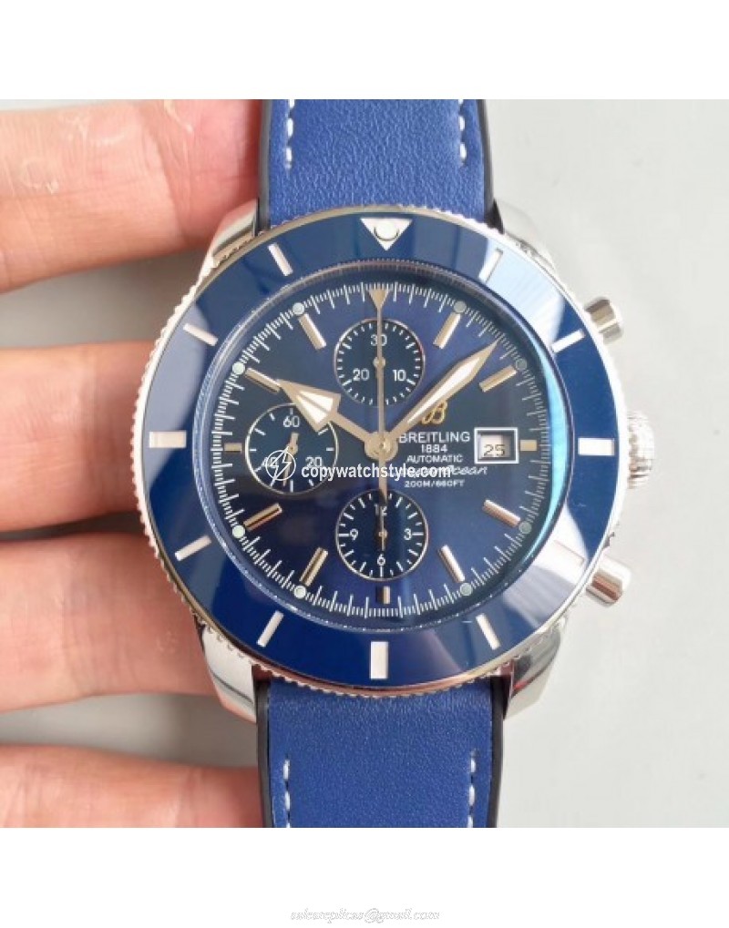Breitling Superocean Heritage II Chronograph 46 A1331216/C963/277S Noob Stainless Steel Blue Breitling Superocean Heritage II Chronograph 46 A1331216/C963/277S Noob Stainless Steel Blue