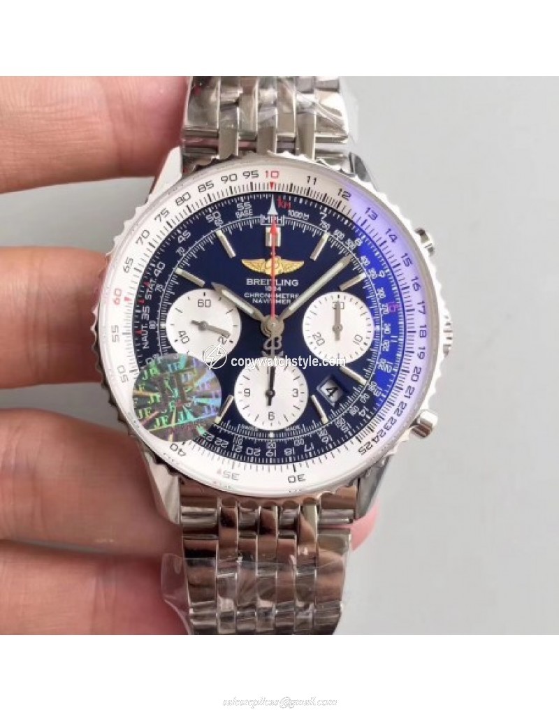 Breitling Navitimer 01 AB012012/BB01/447A JF Stainless Steel Blue 