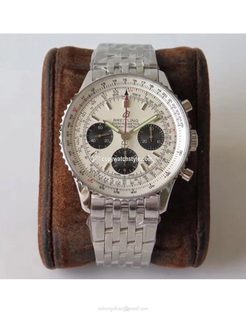 Breitling Navitimer 01 AB0121211G1A1 AI Stainless Steel White 