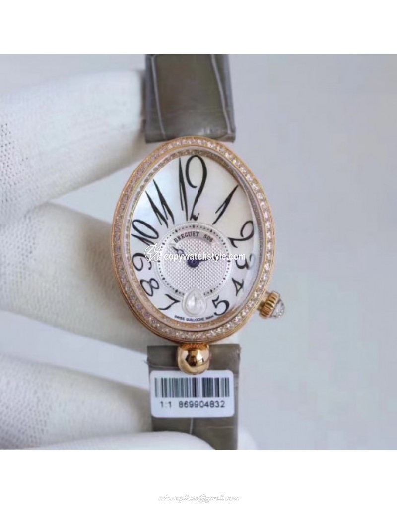 Breguet Reine de Naples 8918BR/58/964/D00D ZF Rose Gold & Diamonds Mother Of Pearl 