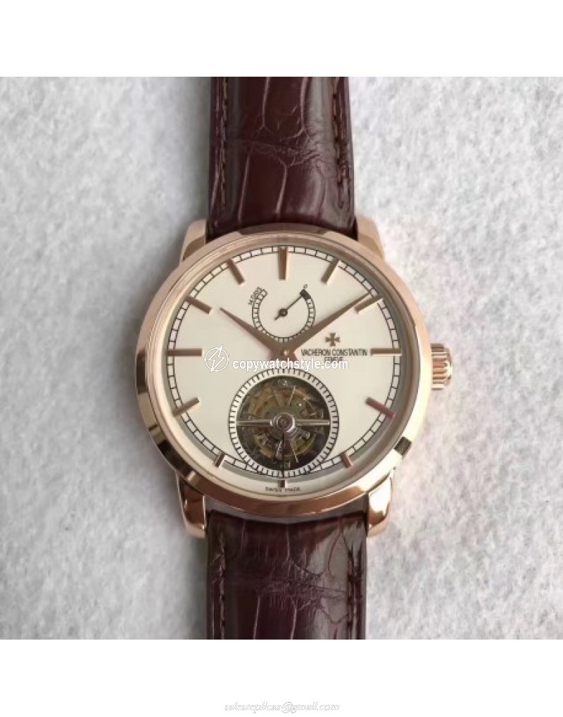 Vacheron Constantin Patrimony Traditionnelle 14-Day Tourbillon 89000 TF Rose Gold White Vacheron Constantin Patrimony Traditionnelle 14-Day Tourbillon 89000 TF Rose Gold White