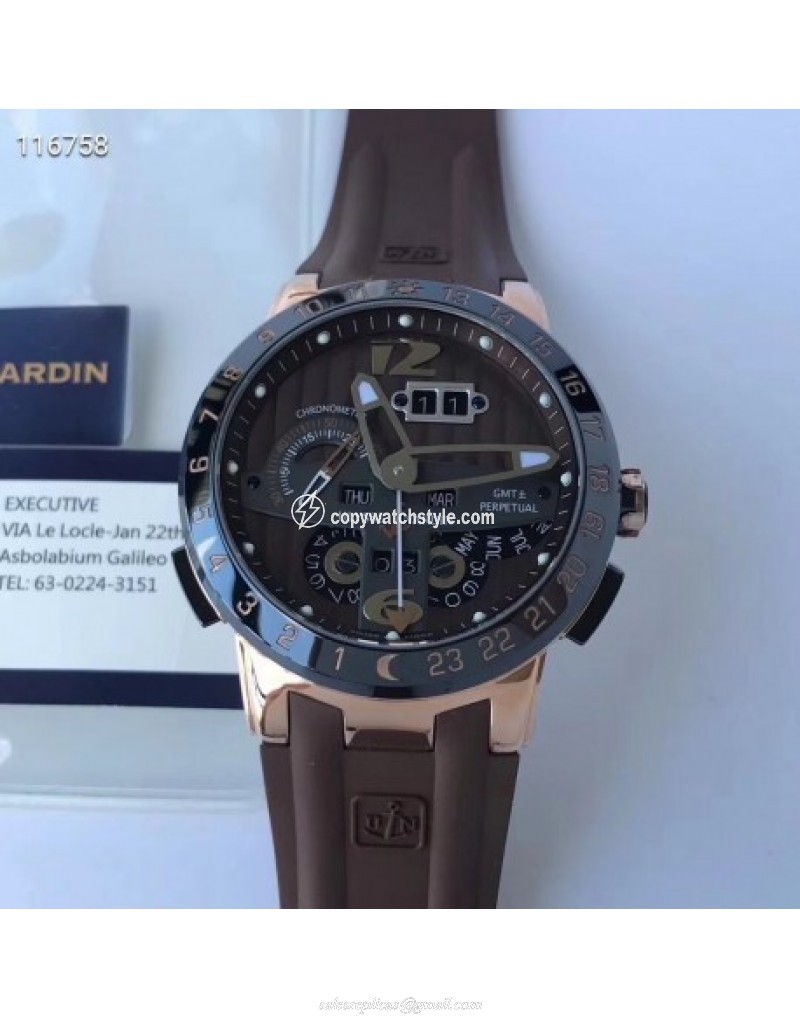 Ulysse Nardin El Toro GMT +/- Perpetual Calendar 326-03-3 TWA Rose Gold Chocolate Ulysse Nardin El Toro GMT +/- Perpetual Calendar 326-03-3 TWA Rose Gold Chocolate