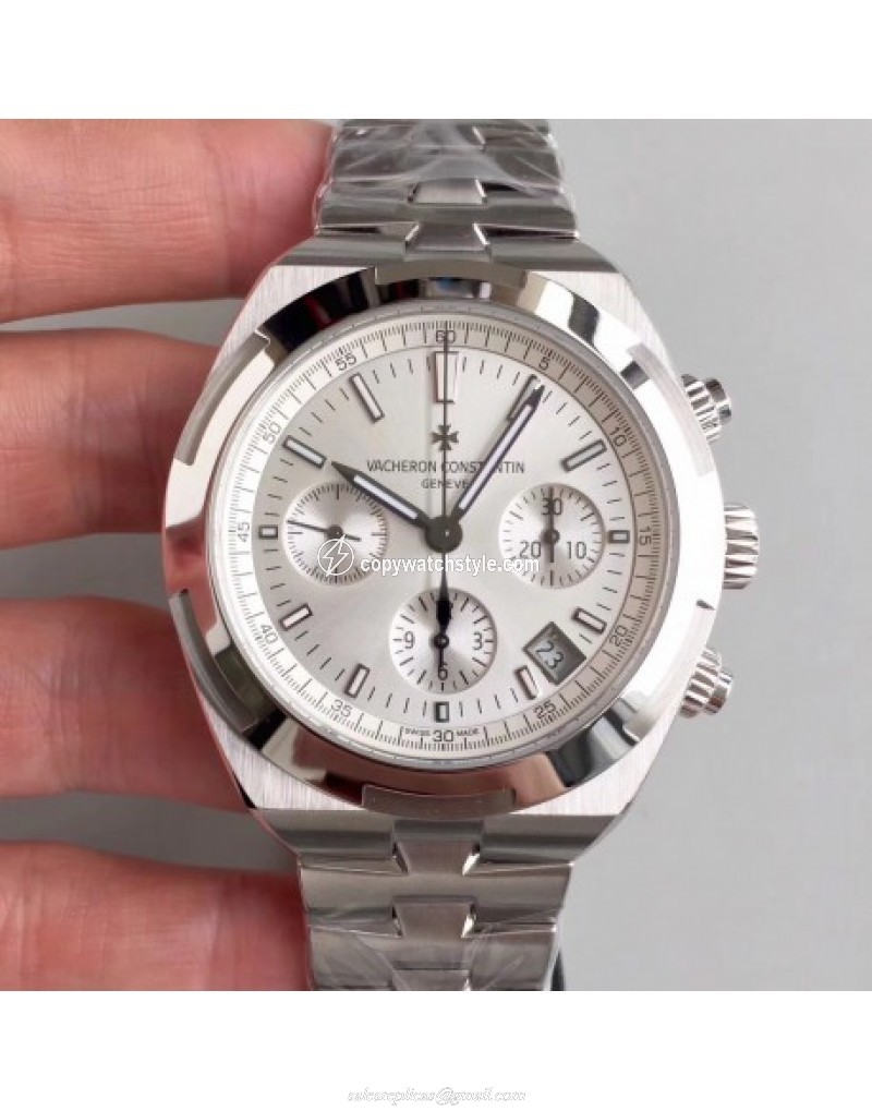 Vacheron Constantin Overseas Chronograph 5500V/110A-B075 JF Stainless Steel Silver Vacheron Constantin Overseas Chronograph 5500V/110A-B075 JF Stainless Steel Silver
