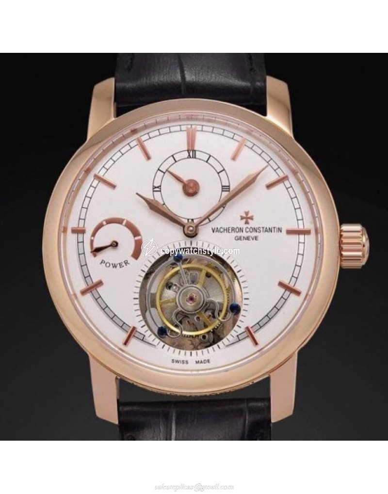 Vacheron Constantin Patrimony Tourbillon Rose Gold White Vacheron Constantin Patrimony Tourbillon Rose Gold White