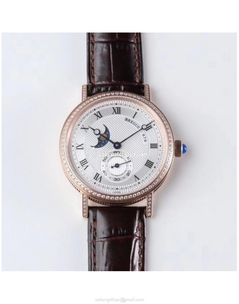 Breguet Classique Moonphase 4396 GXG Rose Gold & Diamond Silver Breguet Classique Moonphase 4396 GXG Rose Gold & Diamond Silver