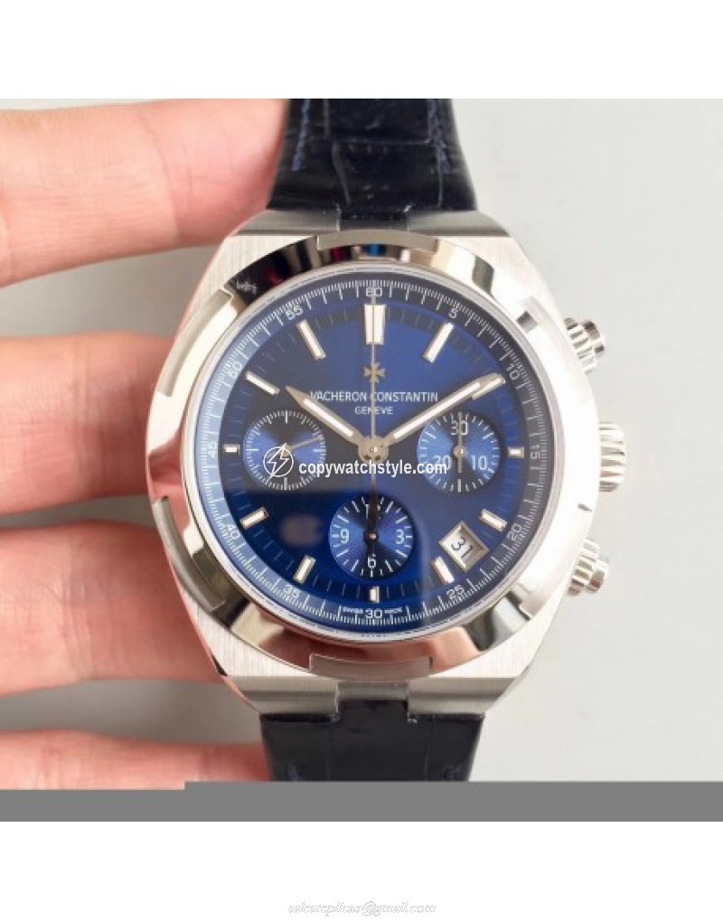 Vacheron Constantin Overseas Chronograph 5500V/110A-B148 JF Stainless Steel Blue Vacheron Constantin Overseas Chronograph 5500V/110A-B148 JF Stainless Steel Blue