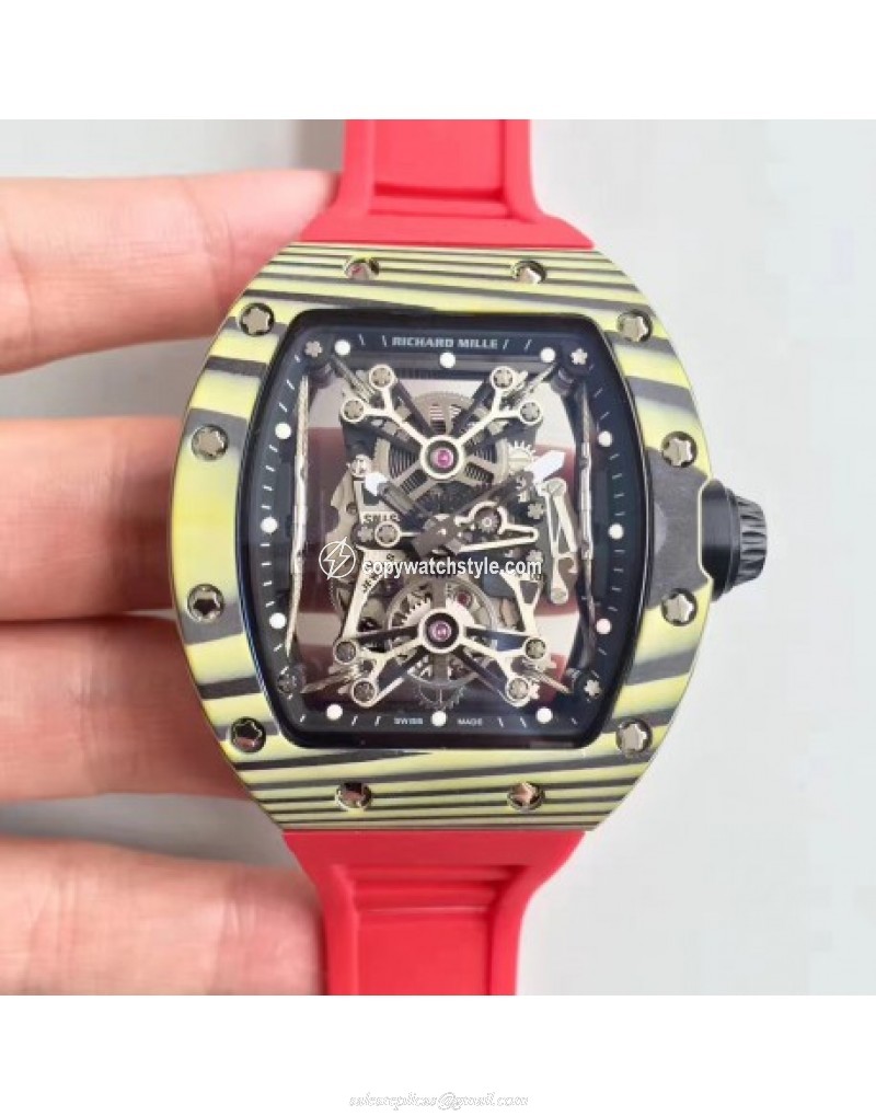 Richard Mille RM50-27-01 NTPT KV Yellow Forged Carbon Black & Skeleton Richard Mille RM50-27-01 NTPT KV Yellow Forged Carbon Black & Skeleton