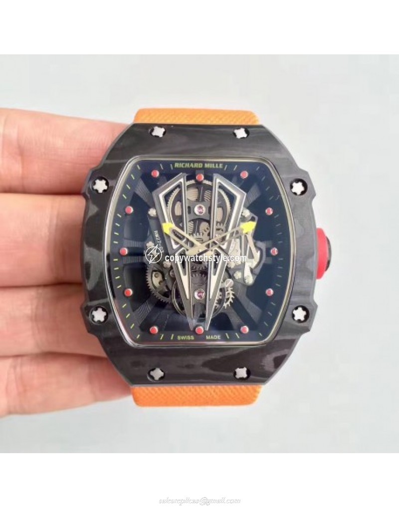 Richard Mille RM27-03 Rafael Nadal KL Forged Carbon Black Skeleton Richard Mille RM27-03 Rafael Nadal KL Forged Carbon Black Skeleton