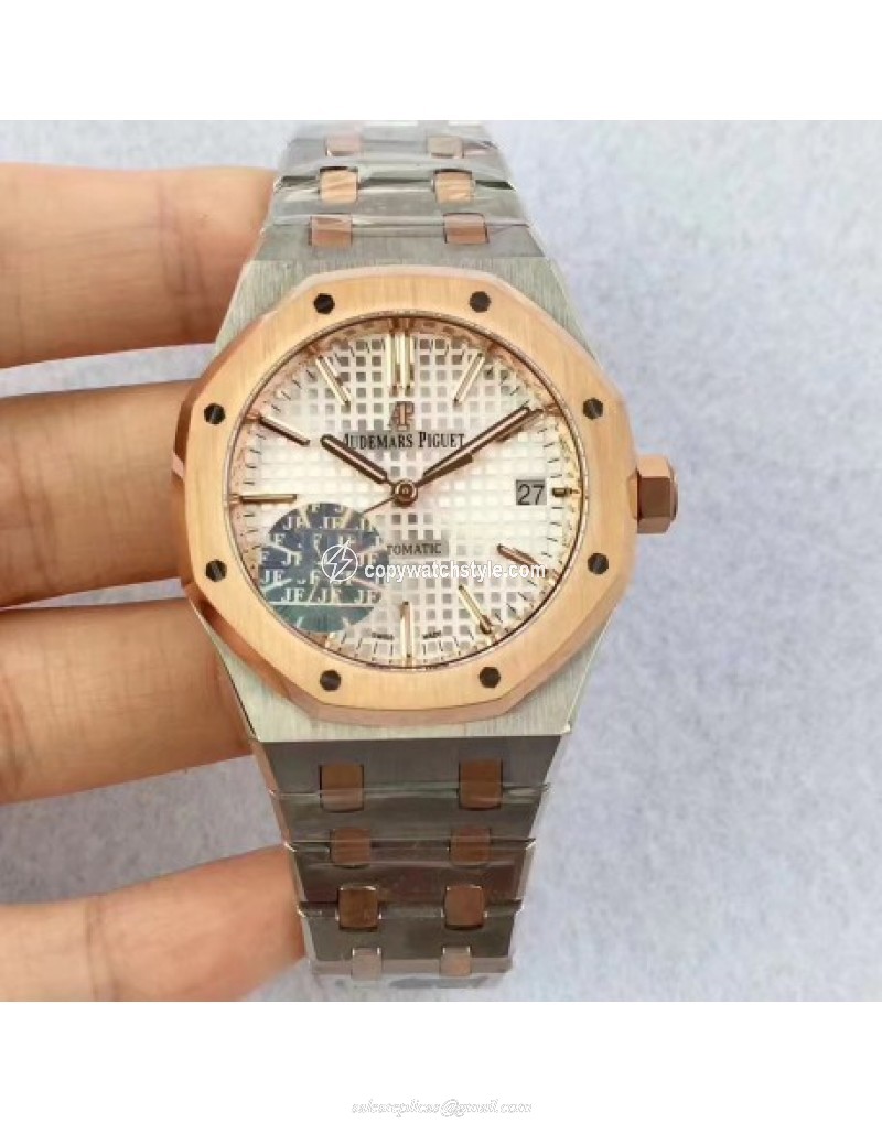 Audemars Piguet Royal Oak 15450 JF Stainless Steel & Rose Gold Silver Audemars Piguet Royal Oak 15450 JF Stainless Steel & Rose Gold Silver