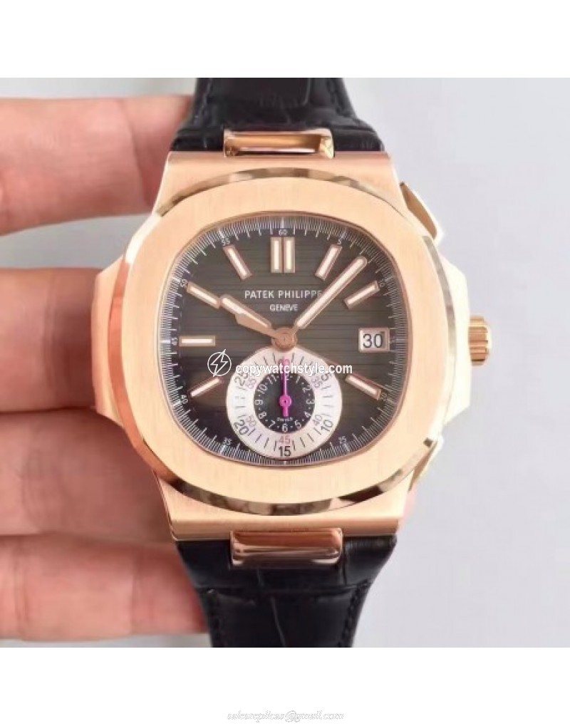 Patek Philippe Nautilus Chronograph 5980R JF Rose Gold Black Patek Philippe Nautilus Chronograph 5980R JF Rose Gold Black