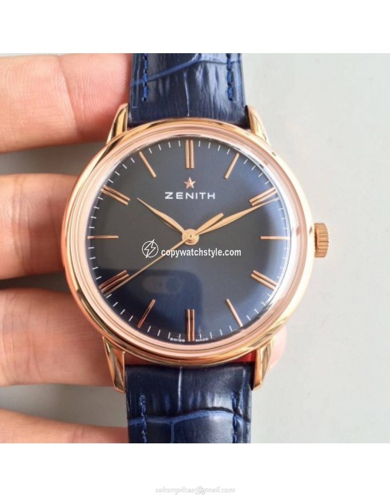 Zenith Elite 6150 150TH Anniversary 18.2270.6150/01.C498 ND Rose Gold Blue 