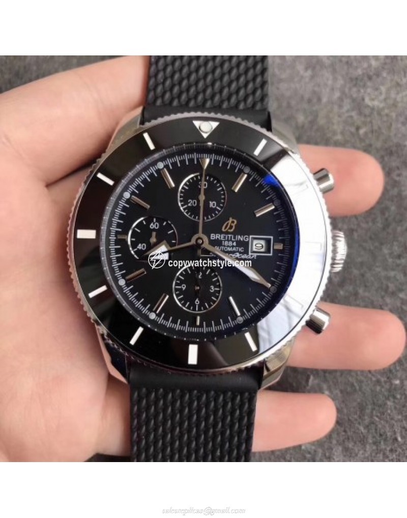 Breitling Superocean Heritage II Chronograph 46 A1332024 Noob Stainless Steel Black 