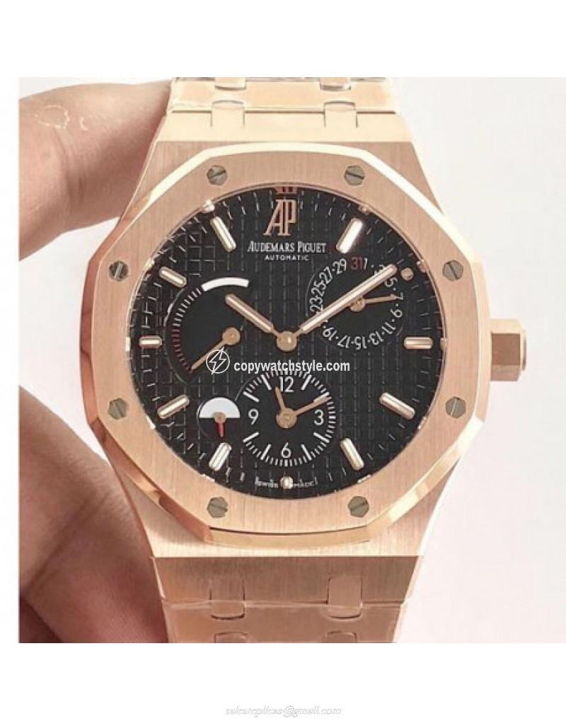 Audemars Piguet Royal Oak GMT 41MM 26120 TWA Rose Gold Black 