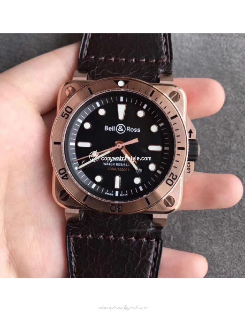 Bell & Ross BR 03-92 Diver OX Rose Gold Black Bell & Ross BR 03-92 Diver OX Rose Gold Black