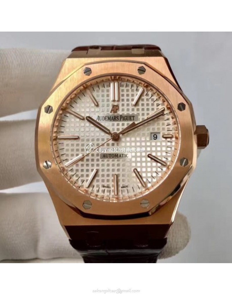 Audemars Piguet Royal Oak 15400 JF Rose Gold Silver Audemars Piguet Royal Oak 15400 JF Rose Gold Silver