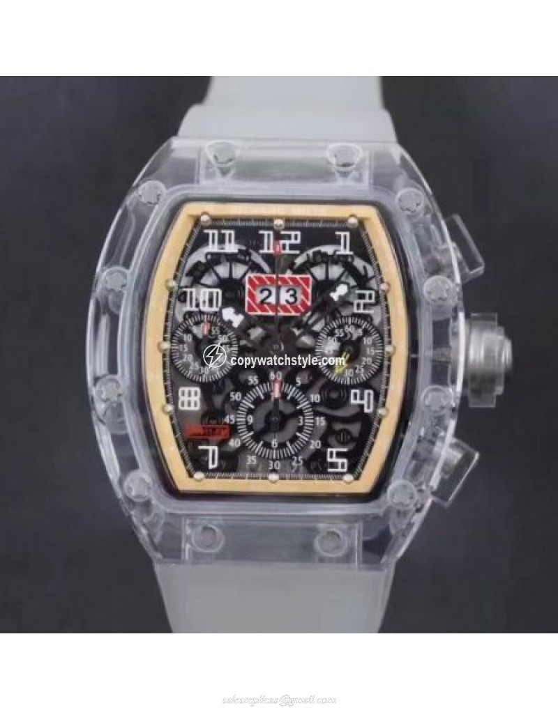 Richard Mille RM011-FM Shappire Cream & Skeleton 