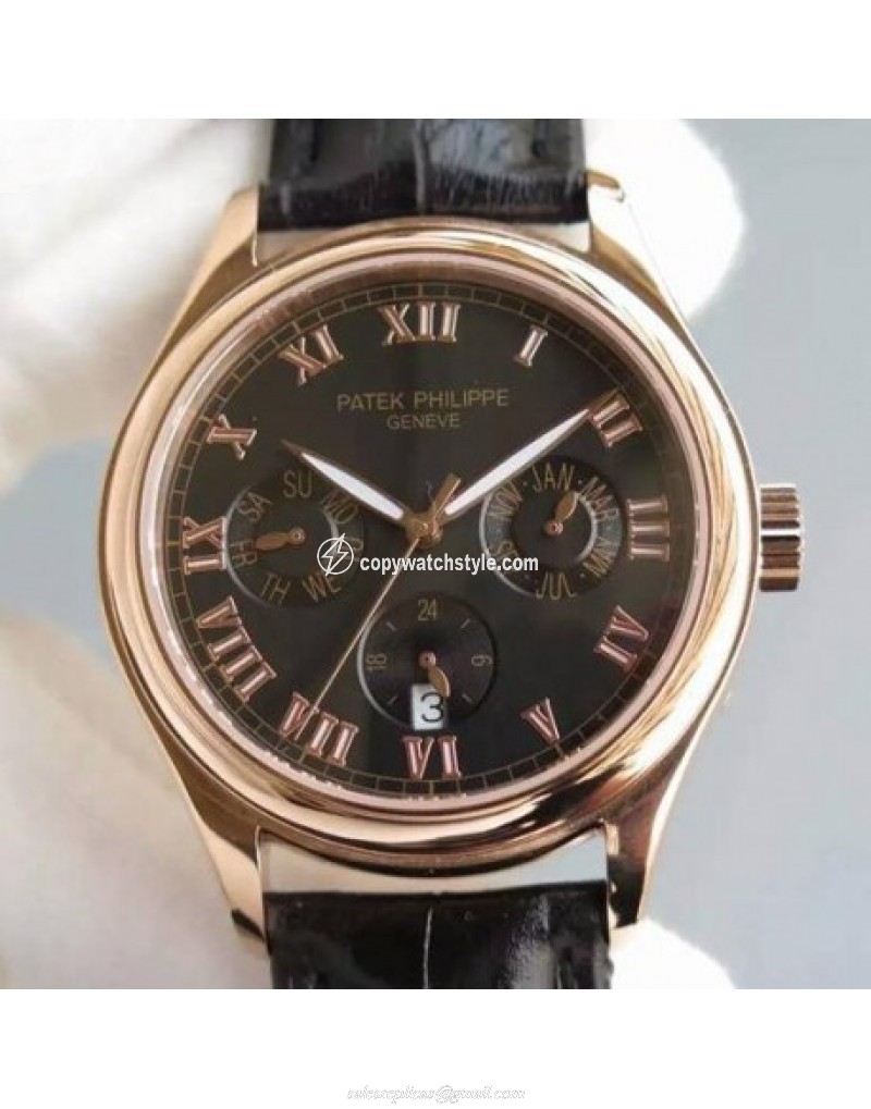 Patek Philippe Annual Calendar 5035R Rose Gold Black Patek Philippe Annual Calendar 5035R Rose Gold Black