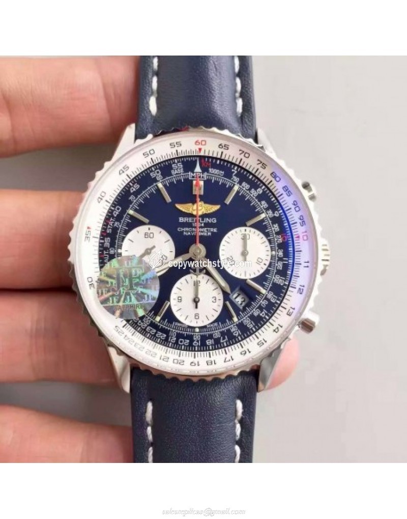 Breitling Navitimer 01 AB012012/BB01/437X/A20BA.1 JF Stainless Steel Blue Breitling Navitimer 01 AB012012/BB01/437X/A20BA.1 JF Stainless Steel Blue