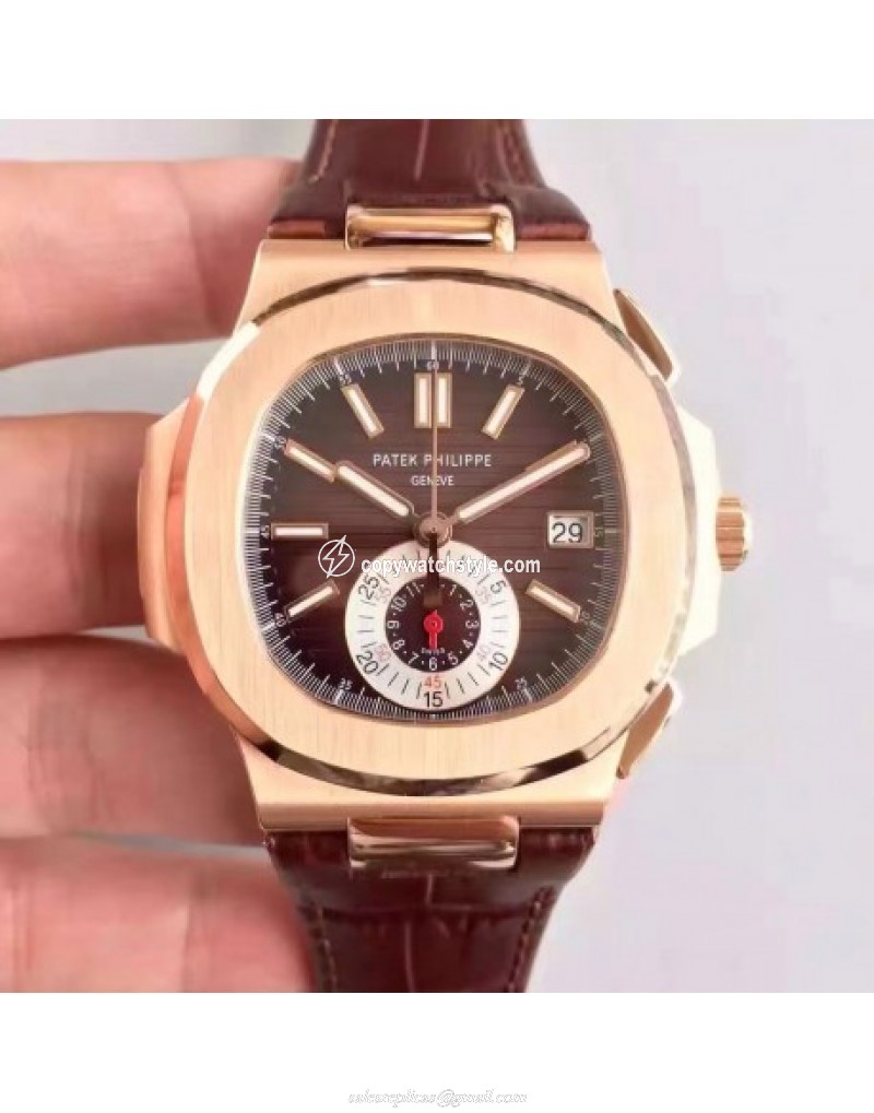 Patek Philippe Nautilus Chronograph 5980R JF Rose Gold Brown Patek Philippe Nautilus Chronograph 5980R JF Rose Gold Brown