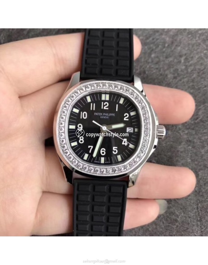 Patek Philippe Aquanaut Luce Ladies 5067A-001 Noob Stainless Steel & Diamonds Black Patek Philippe Aquanaut Luce Ladies 5067A-001 Noob Stainless Steel & Diamonds Black