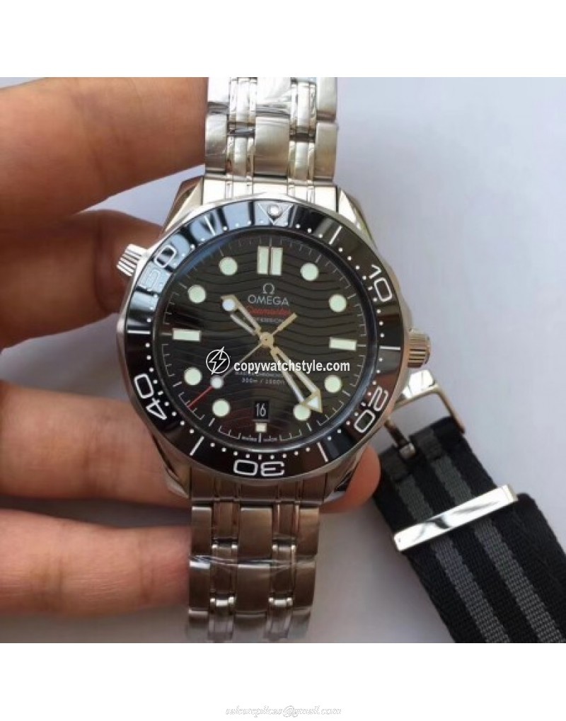 Omega Seamaster Diver 300M Baselworld 2018 VS Stainless Steel Black 