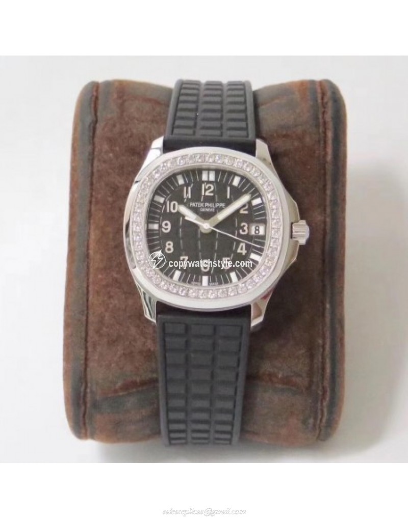 Patek Philippe Aquanaut Luce Ladies 5067 PP Stainless Steel & Diamonds Black Patek Philippe Aquanaut Luce Ladies 5067 PP Stainless Steel & Diamonds Black