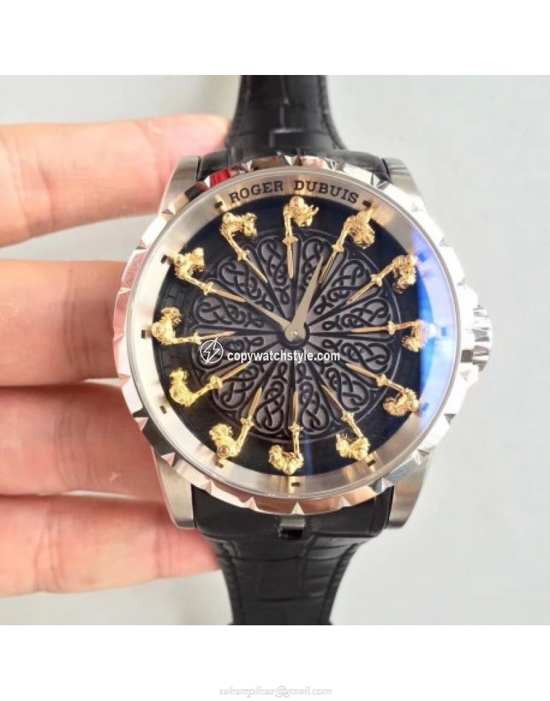 Roger Dubuis Excalibur Knights Of The Round Table II RDDBEX0495 Noob Stainless Steel Black Roger Dubuis Excalibur Knights Of The Round Table II RDDBEX0495 Noob Stainless Steel Black