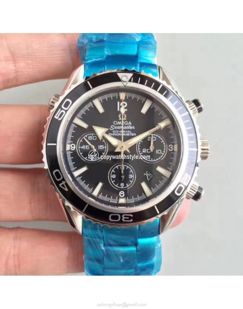 Omega Seamaster Planet Ocean 600 M Co-Axial Chronograph 2210.51.00 Noob Stainless Steel Black 