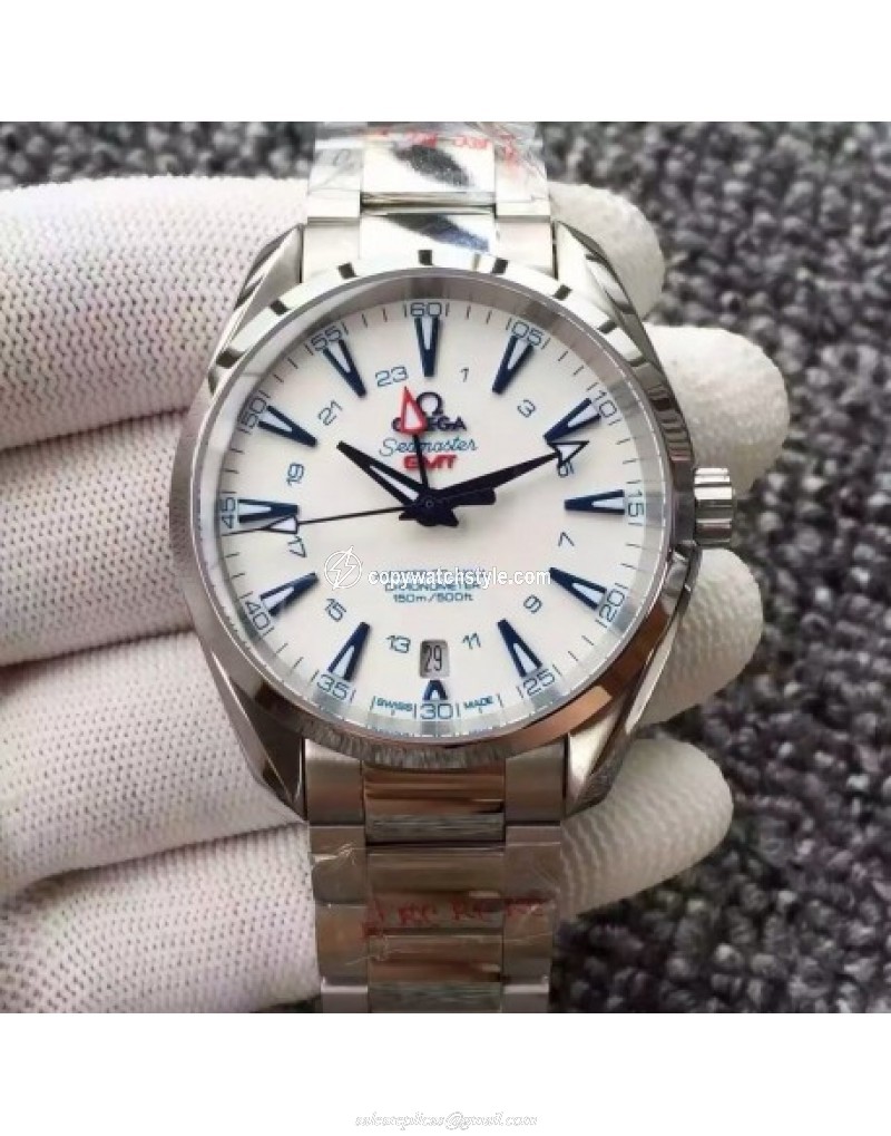 Omega Seamaster Aqua Terra 150M GMT 231.90.43.22.04.001 43MM JH Stainless Steel White Omega Seamaster Aqua Terra 150M GMT 231.90.43.22.04.001 43MM JH Stainless Steel White